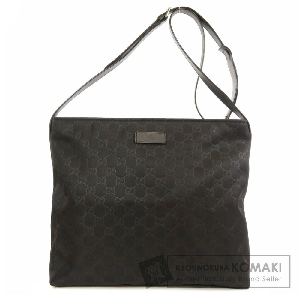 Gucci messenger bag black GG structured leather